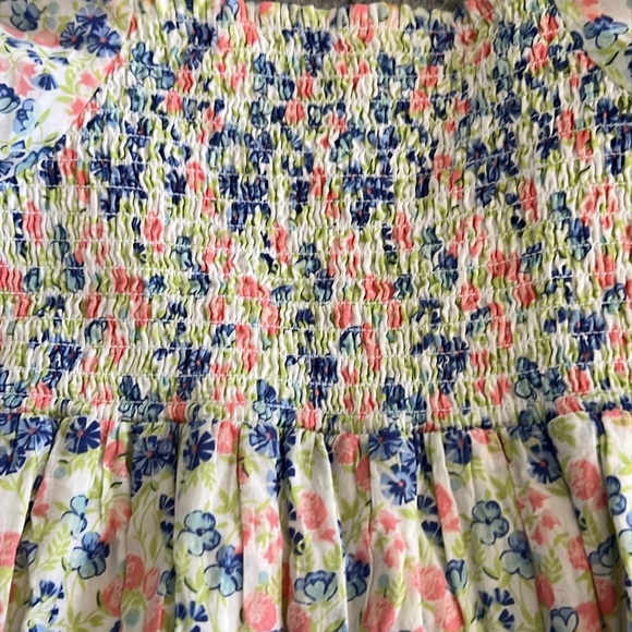 Janie and Jack girls floral puff sleeve dress - Picture 3 of 4